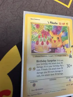 Pokemon Celebrations Birthday Pikachu Promo 25th Anniversary Holo NM/MINT - Image 4