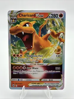 Pokemon Charizard VSTAR 018/172 Brilliant Stars Ultra Rare Full Art Holo 280 HP - Image 1