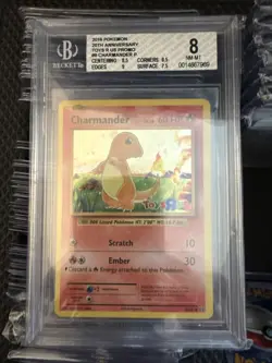 2016 Pokemon XY Evolutions Cosmos-TOYS R US #9 Charmander Holo BGS 8 - Image 1