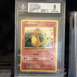 2016 Pokemon XY Evolutions Cosmos-TOYS R US #9 Charmander Holo BGS 8 - Image 4