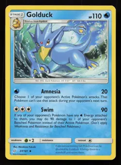 Golduck 27/181 Uncommon Team Up Pokemon NM - Image 1