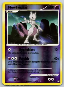Mewtwo 11/146 Holo Rare Legends Awakened Pokemon Reverse Holo LP - Image 1