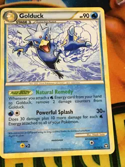 C5506 POKEMON TCG HGSS TRIUMPHANT GOLDUCK #22 REGULAR MP RARE - Image 1