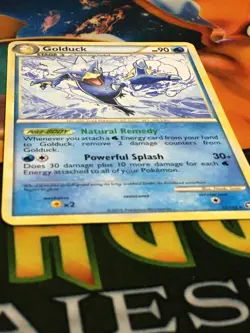 C5506 POKEMON TCG HGSS TRIUMPHANT GOLDUCK #22 REGULAR MP RARE - Image 2