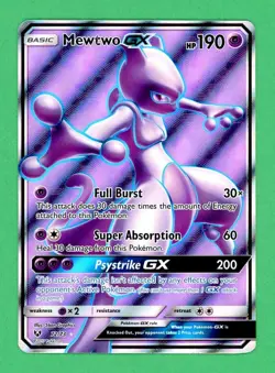 Mewtwo Gx Pokemon Shining Legends Full Art 72/73 NM - Image 1