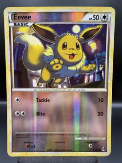 Eevee 56/95 Call of Legends Reverse Holo Common Pokemon 2011 LP - Image 1