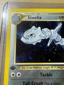Pokemon TCG Steelix Neo Genesis 1st Edition 15/111 Holo Rare NM - Image 2
