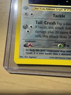 Pokemon TCG Steelix Neo Genesis 1st Edition 15/111 Holo Rare NM - Image 4