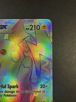 Raichu GX - 75/73 - Secret Rare NM Pokemon SM - Shining Legends LP Rainbow - Image 4