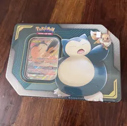 Pokemon TCG TAG TEAM Tin Eevee & Snorlax GX Promo 4 Packs Code 2019 - Image 1