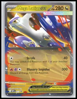 2025 Pokemon Mega Latias ex 011 Promo Mega Evolution Holo Rare - Image 1