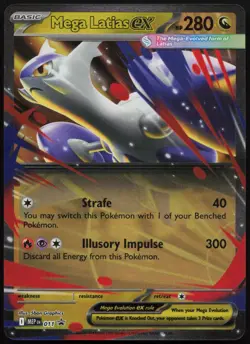 Mega Latias ex 011 Holo Promo ME: Mega Evolution Promo Pokemon NM/LP - Image 1