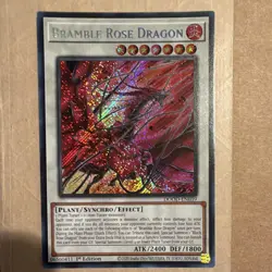Yu-Gi-Oh! Doom of Dimensions Bramble Rose Dragon DOOD-EN039 1st Ed (Secret Rare) - Image 1