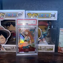2024 One Piece Op06 English Nami Treasure Rare PSA 9 - Image 1
