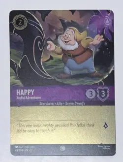 Disney Lorcana - Happy Joyful Adventurer 43/204 - Foil Borderless Wilds Unknown - Image 2