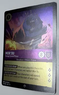 Disney Lorcana TCG Mor'du Savage Cursed Prince 57/204 Foil Wilds Unknown - Image 1