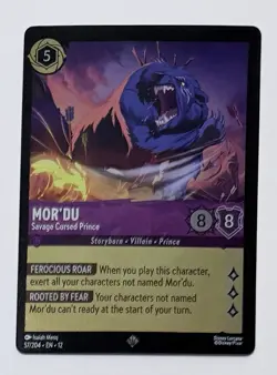 Disney Lorcana TCG Mor'du Savage Cursed Prince 57/204 Foil Wilds Unknown - Image 2