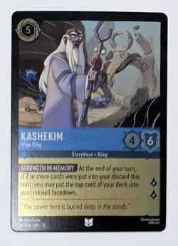 Disney Lorcana TCG Kashekim Wise King 158/204 Foil Wilds Unknown - Image 1