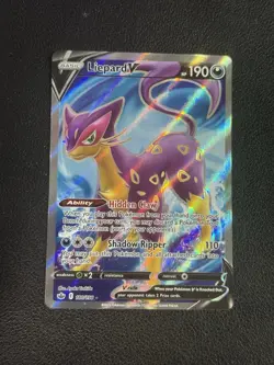 Liepard V - 180/198 - Pokemon Chilling Reign Sword & Shield Full Art Card NM - Image 1