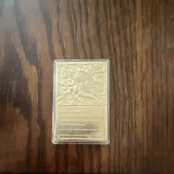 Burger King Pokemon TCG Charizard Gold Metal Promo Holo Oversized Card - Image 2