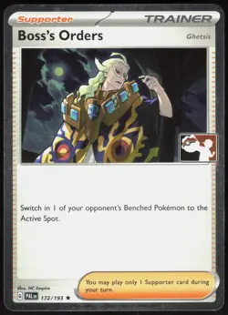 Prize Pack Series Cards Boss's Orders 172/193 Rare Pokemon Holo NM/M - Image 1
