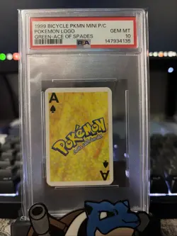 1999 Bicycle POKEMON Mini Playing Cards Pokemon Logo- PSA 10 - Image 1