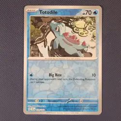Totodile 039/162 - Temporal Forces - Common Reverse Holo Pokemon Card - NM - Image 1