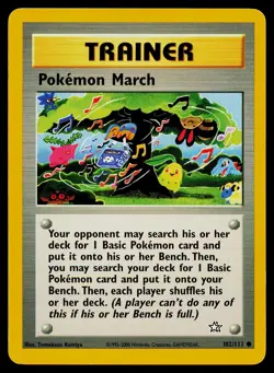 Pokemon Card Neo Genesis Pokemon March 102/111 Common - Image 1