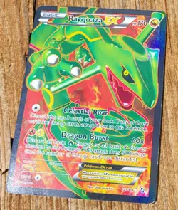 Rayquaza EX 123/124 Dragons Exalted Full Art Ultra Rare Holo Pokemon Card 2012 - Image 1