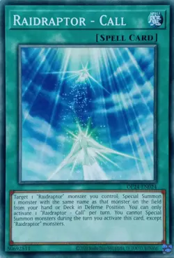 OP24-EN024 RAIDRAPTOR - CALL COMMON 1ST EDITION YuGiOh CARD - Image 1