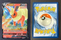 FLAREON V SWSH149 PR-SW SWSH BLACK STAR POKEMON CARD TCG LP 2019 - Image 1