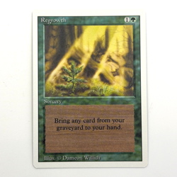 MTG Regrowth Revised x1 Green Sorcery Uncommon Near Mint - Image 1