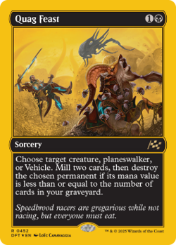 Magic MTG - Festin du bourbier - Aetherdrift Extras - MINT/NMINT - FR - FOIL - Image 1