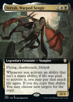 MTG VERRAK, WARPED SENGIR EXC - VERRAK, SENGIR DISTORTO - DMC X EN - MAGIC - Image 1