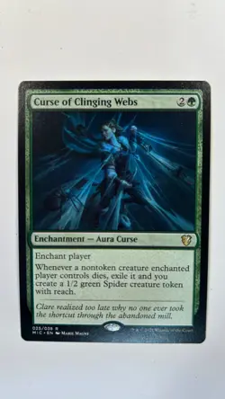 MTG Innistrad Midnight Commander Curse of Clinging Webs 025 Magic the Gathering - Image 1