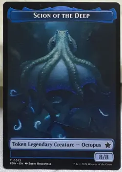 Scion of the Deep Koma's Coil Doubled-Sided Token Foundations Regular T13/T 11 - Image 1