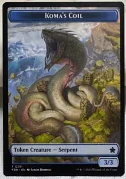 Scion of the Deep Koma's Coil Doubled-Sided Token Foundations Regular T13/T 11 - Image 2