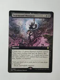 Swarmyard Massacre (Extended Art) Commander: Bloomburrow Regular - Image 1