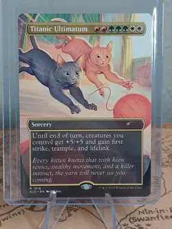 Titanic Ultimatum 1918 Secret Lair Drop Cats Are Better Than Dogs Non Foil MTG - Image 1