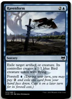 MTG Ravenform C Kaldheim 72 LP - Image 1