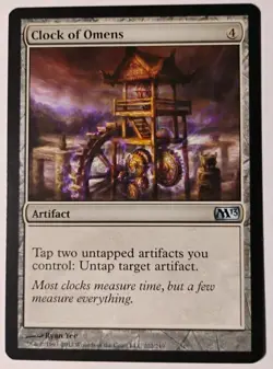 Clock of Omens MTG, Magic 2013 (M13), Uncommon Artifact - Image 1