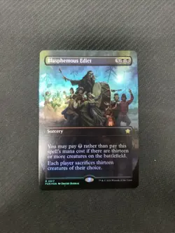 MTG *Blasphemous Edict Borderless Foil X1* (NM) Foundations - Image 1