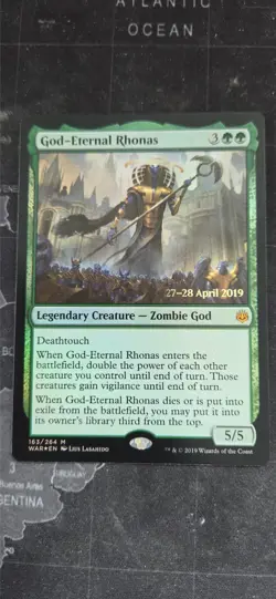MtG God-Eternal Rhonas Prerelease Promo Foil - Image 1