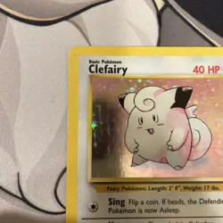 Clefairy 5/102 - Holo Base Set Rare - WITC Wizards Pokemon TCG 1999 - LP/MP - Image 4