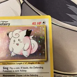Clefairy 5/102 - Holo Base Set Rare - WITC Wizards Pokemon TCG 1999 - LP/MP - Image 5