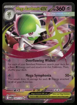 Mega Gardevoir ex 060/132 Double Rare Holo Mega Evolution Pokemon TCG card - Image 1