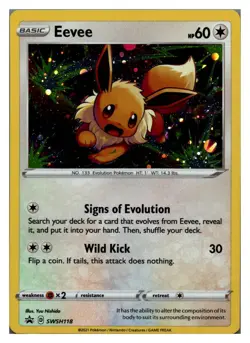 Eevee SWSH118 Sword & Shield Promo Promo Holo Pokemon NM - Image 1