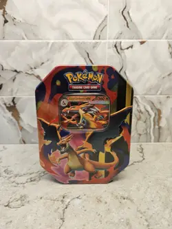Pokemon TCG: Mega Charizard Y ex Tin Brand New Factory Sealed - Image 1