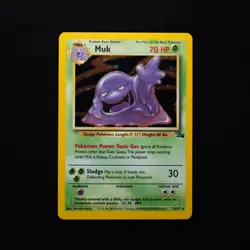 Muk 13/62 NM Fossil Holo Rare Vintage Pokemon TCG Card WOTC 1999 - Image 1