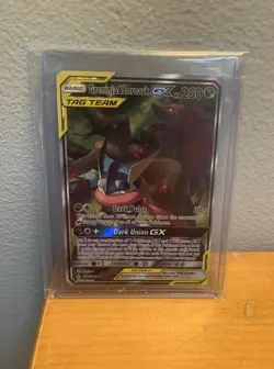 Pokemon Greninja & Zoroark GX Full Art Ultra Rare Tag Team 201/214(Read) - Image 1